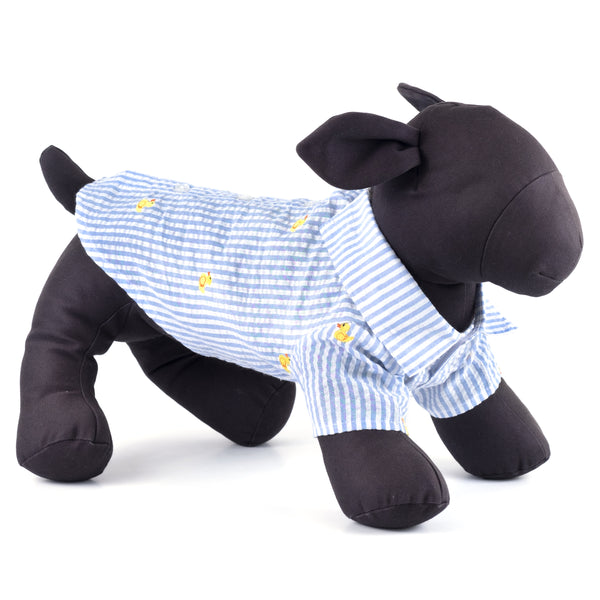 Lt. Blue Stripe Rubber Duck Shirt