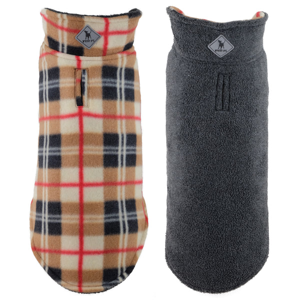 Fargo Fleece Dog Jacket – Cozy, Stylish & Easy to Wear