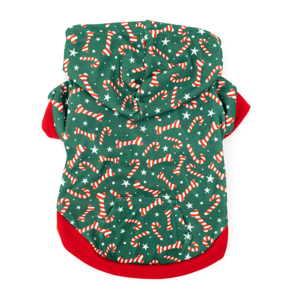 Candy Cane Hoodie for Dogs