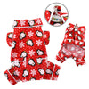 Penguin Snowflake Dog Pajamas – Soft Flannel PJ with Pockets
