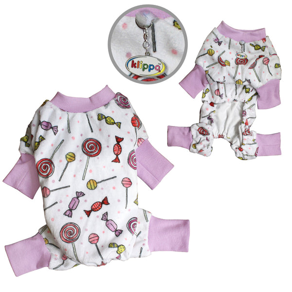 Minky Dog Pajamas – Ultra Soft Plush Stretch Bodysuit