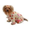 Strawberry Fleece Dog Pajamas – Warm Turtleneck Bodysuit