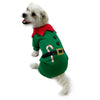 Elf Dog Costume Bodysuit – Festive Candy Cane Outfit