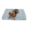Blue & Gray Hearts Cozy Fleece Plush Pet Blanket