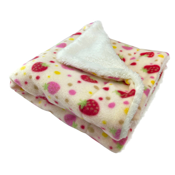 Yummy Strawberry Cozy Fleece Plush Pet Blanket
