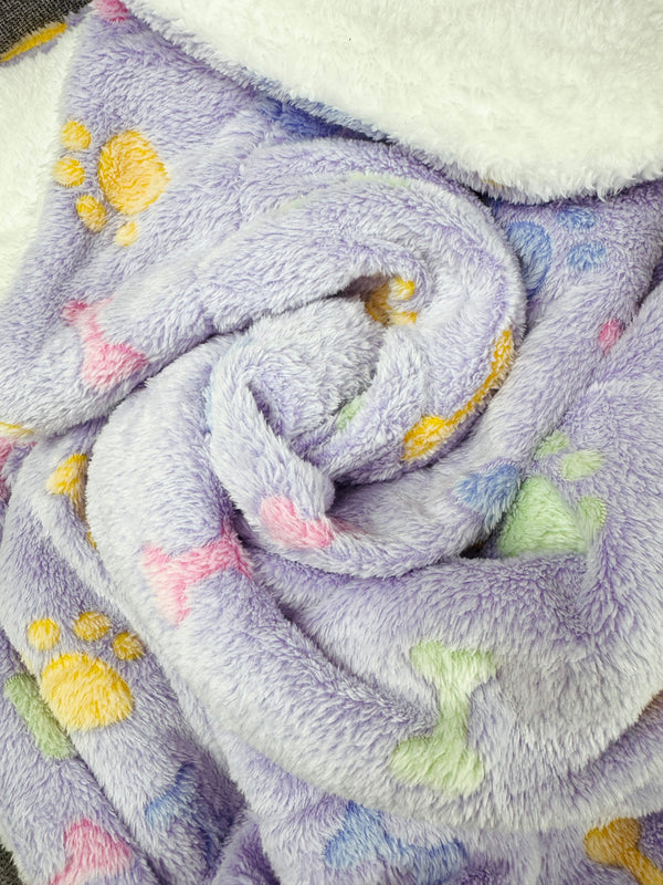 Ultra Plush Bones & Paws Pet Blanket
