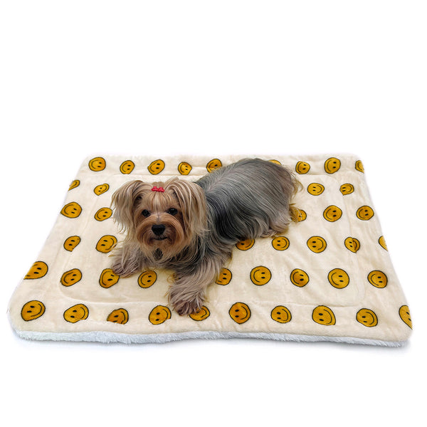 Ultra Plush Happy Face Pet Blanket