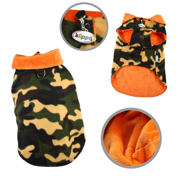 Camouflage Dog Vest with Ultra-Soft Fleece Lining