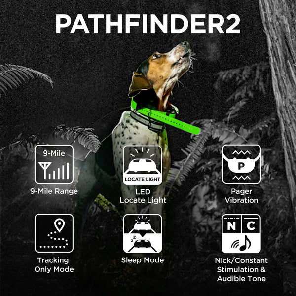 Dogtra PATHFINDER2 Additional GPS E-Collar Receiver | For Multi-Dog Tracking & Training - Green