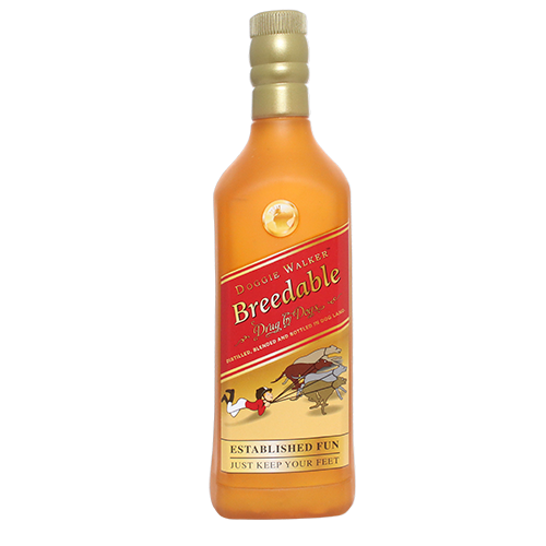 Silly Squeaker Liquor Bottle Doggie Walker
