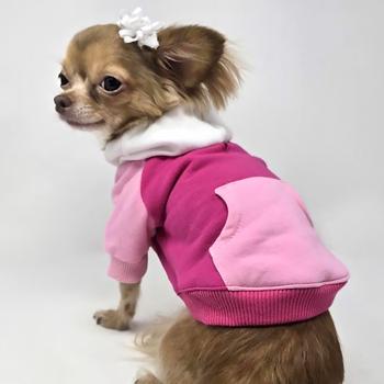 Color-Block Hoodie - Pink on Pink