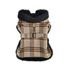Sherpa-Lined Dog Harness Coat & Leash Set – Multiple Colors