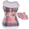 Sherpa-Lined Dog Harness Coat & Leash Set – Multiple Colors