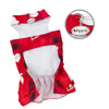 Abstract Hearts Dog Harness Set – Vest or Dress Style with Matching Leash