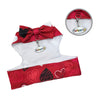 Abstract Hearts Dog Harness Set – Vest or Dress Style with Matching Leash