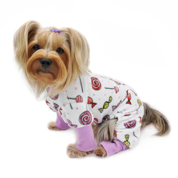 Minky Dog Pajamas – Ultra Soft Plush Stretch Bodysuit