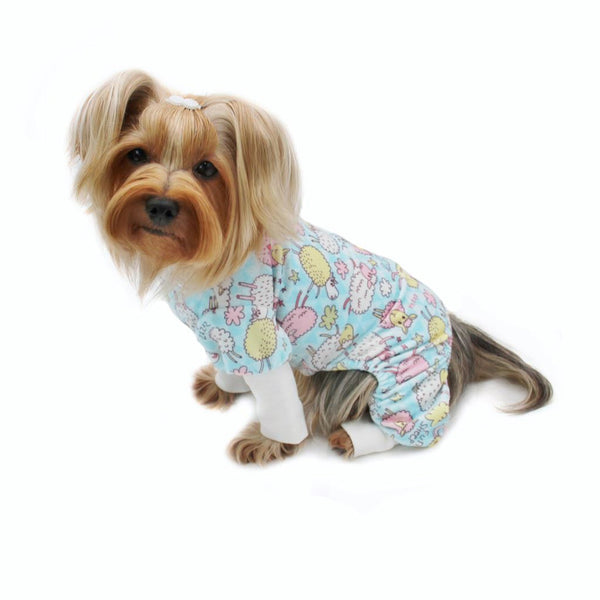 Minky Dog Pajamas – Ultra Soft Plush Stretch Bodysuit