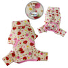 Strawberry Fleece Dog Pajamas – Warm Turtleneck Bodysuit