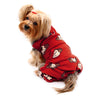 Monkey Print Sleeveless Dog Pajamas – Soft Fleece Bodysuit