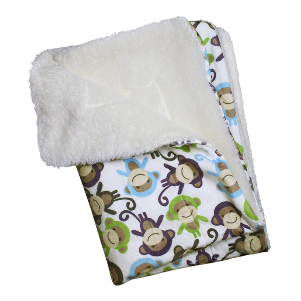Minky Monkey Ultra-Soft Plush Pet Blanket