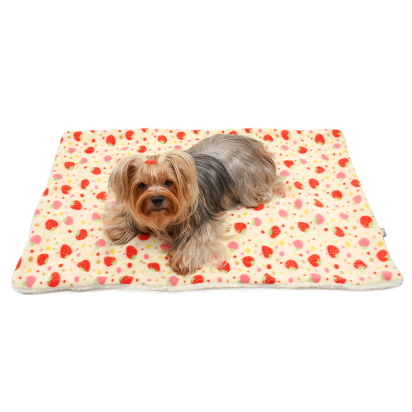 Yummy Strawberry Cozy Fleece Plush Pet Blanket