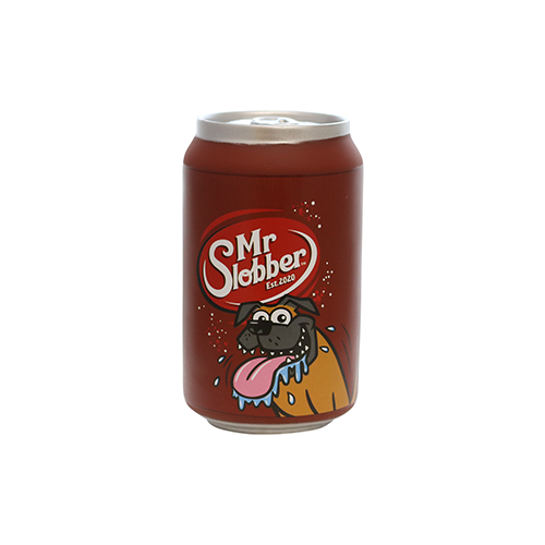Silly Squeaker Soda Can Mr. Slobber
