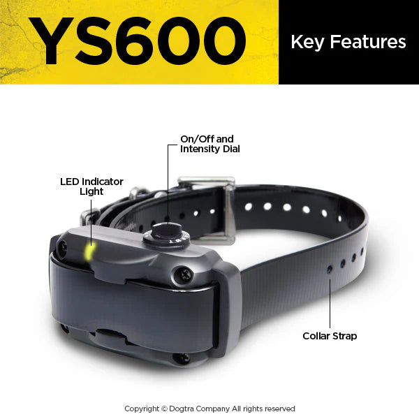 Dogtra YS600 No Bark Collar | Automatic Bark Control for Large & Stubborn Dogs
