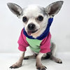 Color-Block Hoodie - Pink on Mint