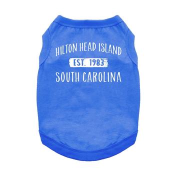 Hilton Head Island, SC Dog Shirt - Blue